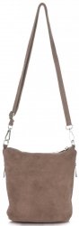 Bőr táska levéltáska Genuine Leather földszínű 85A