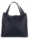 Bőr táska shopper bag Vittoria Gotti tengerkék V2