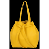 Bőr táska shopper bag Genuine Leather sárga 1158