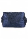 Bőr táska shopper bag Genuine Leather tengerkék 555