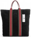 Bőr táska shopper bag Vittoria Gotti fekete V689746