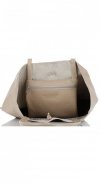 Bőr táska shopper bag Vittoria Gotti bézs V577