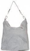 Bőr táska shopper bag Genuine Leather égszínkék 1330