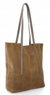 Bőr táska shopper bag Vittoria Gotti földszínű V6590C