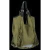 Bőr táska shopper bag Vittoria Gotti zöld B10