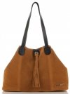 Bőr táska shopper bag Vittoria Gotti vörös V3076