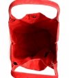 Bőr táska shopper bag Genuine Leather piros 801