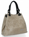 Bőr táska shopper bag Vittoria Gotti bézs V692754be2