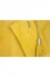 Bőr táska shopper bag Vittoria Gotti sárga V5190