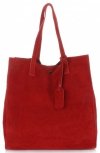 Bőr táska shopper bag Vittoria Gotti piros V205454