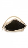 Bőr táska shopper bag Vittoria Gotti bézs V3821