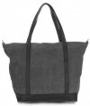 Bőr táska shopper bag Vittoria Gotti szürke V2939