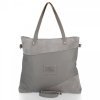 Bőr táska shopper bag Roberto Ricci szürke 18128