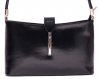 Bőr táska klasszikus Genuine Leather fekete 4160