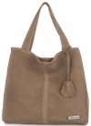 Bőr táska shopper bag Vittoria Gotti földszínű V501