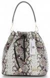 Bőr táska shopper bag Vittoria Gotti fekete V8224-1