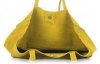 Bőr táska shopper bag Vittoria Gotti sárga V205454