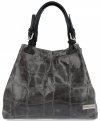 Bőr táska shopper bag Vittoria Gotti szürke V692754