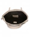 Bőr táska shopper bag Vittoria Gotti bézs V2939