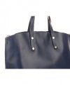 Bőr táska shopper bag Genuine Leather tengerkék 6047