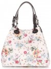 Bőr táska shopper bag Vittoria Gotti fehér V2051