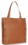 Bőr táska shopper bag Genuine Leather vörös 5013