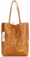 Bőr táska shopper bag Vittoria Gotti vörös V299COCO