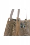 Bőr táska shopper bag Vera Pelle földszínű 10477