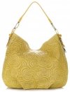 Bőr táska shopper bag Vittoria Gotti sárga V80013