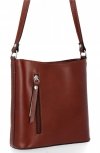 Bőr táska univerzális Genuine Leather barna 6002