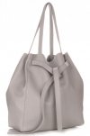 Bőr táska shopper bag Genuine Leather szürke 1158