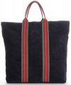 Bőr táska shopper bag Vittoria Gotti tengerkék V689746