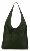 Bőr táska shopper bag Vittoria Gotti palackzöld V3L