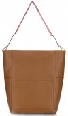 Bőr táska shopper bag Genuine Leather barna K26