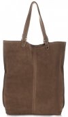 Bőr táska shopper bag Vittoria Gotti földszínű V22