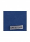Bőr táska shopper bag Vittoria Gotti kék V501
