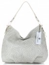 Bőr táska shopper bag Vittoria Gotti bézs V80013