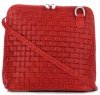 Bőr táska levéltáska Genuine Leather piros A7