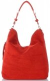 Bőr táska univerzális Genuine Leather piros 5577C