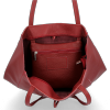 Bőr táska shopper bag Vittoria Gotti bordó V21E