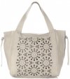 Bőr táska shopper bag Genuine Leather bézs 5157