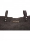 Bőr táska shopper bag Vittoria Gotti szürke V915