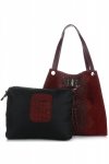 Bőr táska shopper bag Vera Pelle piros 10477