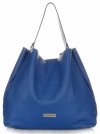 Bőr táska shopper bag Vittoria Gotti kobalt V230