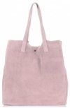 Bőr táska shopper bag Vittoria Gotti púderrózsaszín V205454
