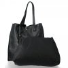 Bőr táska shopper bag Vera Pelle fekete 205454czar2