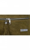 Bőr táska shopper bag Vittoria Gotti zöld V3821