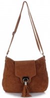 Bőr táska levéltáska Genuine Leather barna 4022