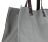 Bőr táska univerzális Genuine Leather szürke 691756