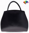 Bőr táska kuffer Genuine Leather fekete 956